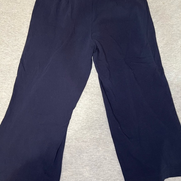J. Jill Navy Blue Wide-Leg capris - Picture 1 of 4